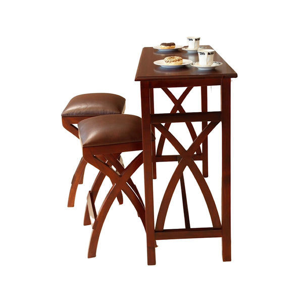 Ontbijttafelset met stoelen Dursley - 107 cm - Engelsbureau.nl
